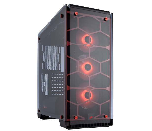 CORSAIR Crystal Series 570X RGB Compact ATX Tempered Glass, Compact ATX Mid-Tower / Red CC-9011111-WW - 382135 - zdjęcie